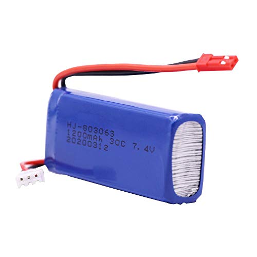 Yizhan YUNIQUE Espagne® 1 Piezas Extra 7.4V 1200mAh Lipo batería Tarantula X6 / JJRC H16 RC / MJX X101 Quadcopter