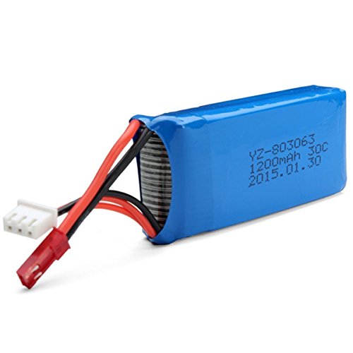 Yizhan YUNIQUE Espagne® 1 Piezas Extra 7.4V 1200mAh Lipo batería Tarantula X6 / JJRC H16 RC / MJX X101 Quadcopter