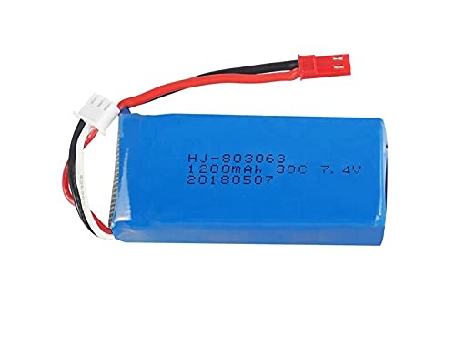 Yizhan YUNIQUE Espagne® 1 Piezas Extra 7.4V 1200mAh Lipo batería Tarantula X6 / JJRC H16 RC / MJX X101 Quadcopter