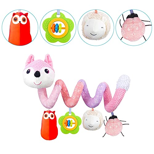 Ykop Juguetes De Cochecito Juguetes De Asiento De Coche para Bebés Juguetes De Barra De Cochecito Muñeco De Peluche Piezas Colgantes De Cama De Bebé Juguetes para Colgar Actividades En para Bebés