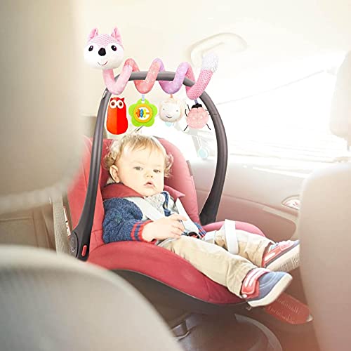 Ykop Juguetes De Cochecito Juguetes De Asiento De Coche para Bebés Juguetes De Barra De Cochecito Muñeco De Peluche Piezas Colgantes De Cama De Bebé Juguetes para Colgar Actividades En para Bebés