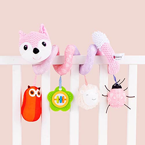 Ykop Juguetes De Cochecito Juguetes De Asiento De Coche para Bebés Juguetes De Barra De Cochecito Muñeco De Peluche Piezas Colgantes De Cama De Bebé Juguetes para Colgar Actividades En para Bebés