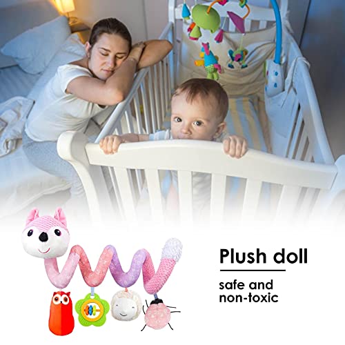 Ykop Juguetes De Cochecito Juguetes De Asiento De Coche para Bebés Juguetes De Barra De Cochecito Muñeco De Peluche Piezas Colgantes De Cama De Bebé Juguetes para Colgar Actividades En para Bebés