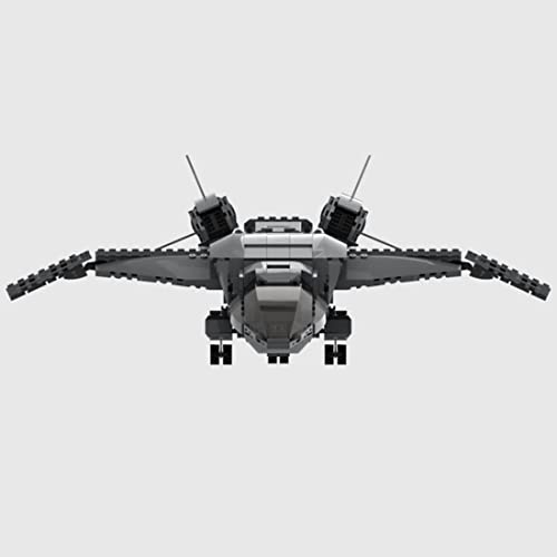 YLPCK Technik Quinjet Kit, 771 Bloques de sujeción para naves de transporte de ciencia ficción Space Wars Modelo Bloques de construcción compatibles con Lego Star Wars (Quinjet)