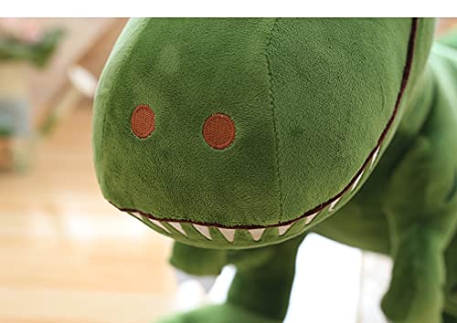 YMQKX 40-100cm Dinosaurio Juguetes de Peluche de Peluche Tyrannosaurus Lindos muñecos de Peluche para niños niños Regalos de cumpleaños 100cm Verde