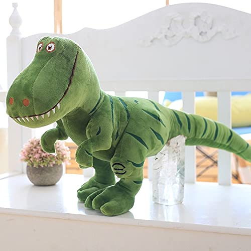 YMQKX 40-100cm Dinosaurio Juguetes de Peluche de Peluche Tyrannosaurus Lindos muñecos de Peluche para niños niños Regalos de cumpleaños 100cm Verde