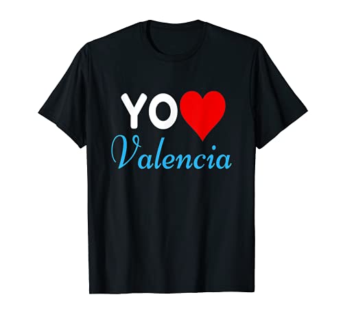 Yo Amo Valencia Ciudad España Orgullo Y Recuerdos De Regalo Camiseta