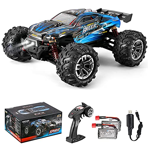 YONCHER YC100 Pro Coche Teledirigido 4x4 Profesional, 1:20 Offroad 4WD RC Coche con 30+ Kmh, 2.4GHz Crawler Camiones de Control Remoto Juguete con 2 Baterías , Regalo para Niños y Adultos