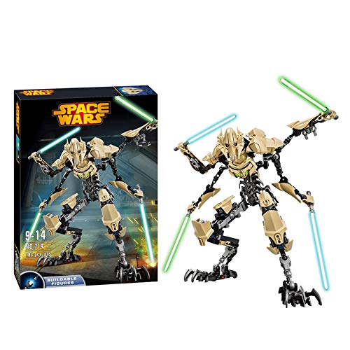 YooFit Figuras de Anime de Star Wars General Grievous, Figura de acción, Serie Negra y Stormtrooper Imperial, Modelo de Estatua móvil, Juguete de Regalo