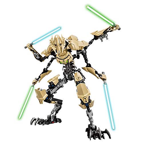 YooFit Figuras de Anime de Star Wars General Grievous, Figura de acción, Serie Negra y Stormtrooper Imperial, Modelo de Estatua móvil, Juguete de Regalo