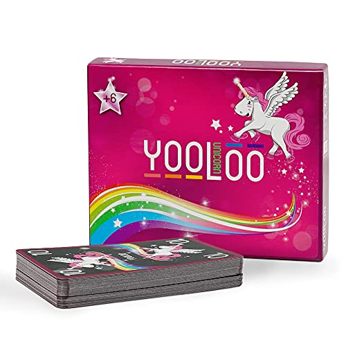 YOOLOO Unicorn – El Divertido Juego de Cartas para niños, Padres y Amigos de los Unicornios (de 2 a 8 Personas, 2 Variantes de Juego)