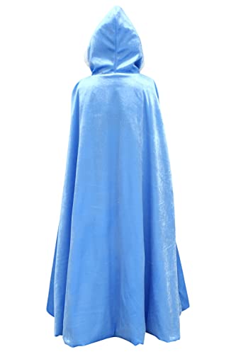 YOSICIL Capa Con Capuch Niña Capa Elsa Frozen Larga Capa Princesa Disfraz Blancanieves de invierno Fiesta cosplay Carnaval Navidad