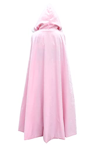 YOSICIL Capa Con Capuch Niña Capa Elsa Frozen Larga Capa Princesa Disfraz Blancanieves de invierno Fiesta cosplay Carnaval Navidad