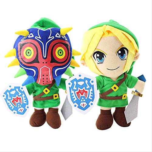 Youhj 2Pcs Anime Cartoon Zelda Plush Toys 30Cm, Majora'S Mask Stuffed Doll Niños