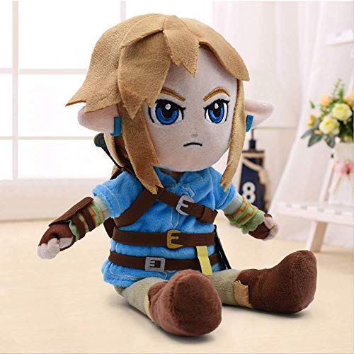 Youhj Zelda Plush Toys Boy with Sword Cartoon Soft Stuffed Doll para Niños Christmas Best Gift 28Cm