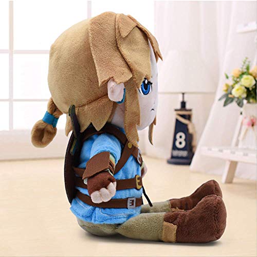 Youhj Zelda Plush Toys Boy with Sword Cartoon Soft Stuffed Doll para Niños Christmas Best Gift 28Cm