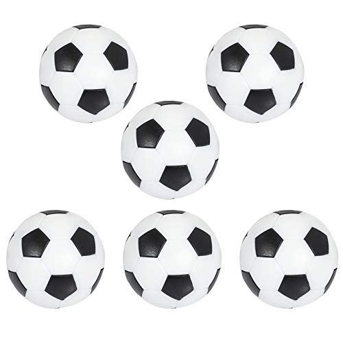 Youmine 6 UNIDS PequeñA Bola de Mesa Estilo FúTbol FutbolíN Mesa de PláStico Duro Juego de Bola Contraparte Juguete para NiñOs