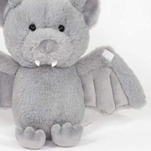 yqs Juguetes suaves lindos de peluche murciélago de juguete de duende oscuro bebé suave personalidad de peluche juguete de todo el día del santo regalo para los niños juguetes de felpa gris