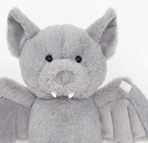 yqs Juguetes suaves lindos de peluche murciélago de juguete de duende oscuro bebé suave personalidad de peluche juguete de todo el día del santo regalo para los niños juguetes de felpa gris