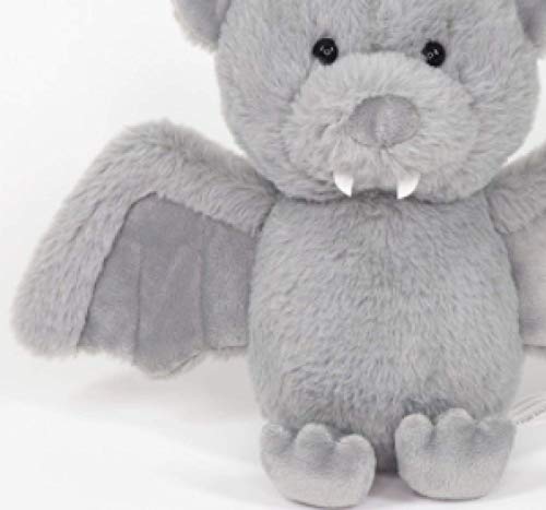 yqs Juguetes suaves lindos de peluche murciélago de juguete de duende oscuro bebé suave personalidad de peluche juguete de todo el día del santo regalo para los niños juguetes de felpa gris