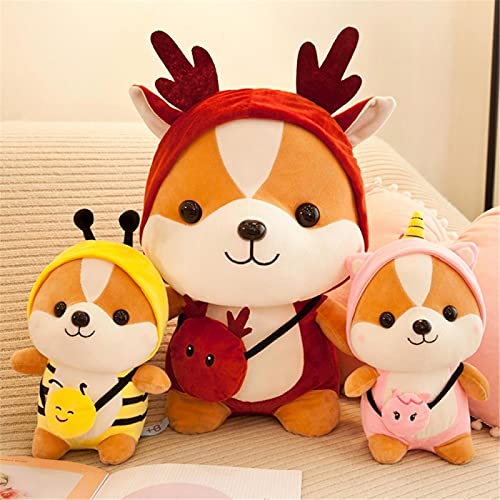 Yshen Juguetes De Peluche Encantador para Perros Ninos Pulpo Bebe Dragon Cochecito Bebé MuñEcos Pig Stitch Gato Unicornio Grande Peluches Grandes PequeñOs 35cm Alce