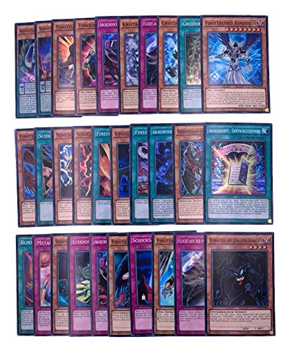 Yu-Gi-Oh! - Juego de cartas holográfico (sin tarjetas dobles, 30 unidades)