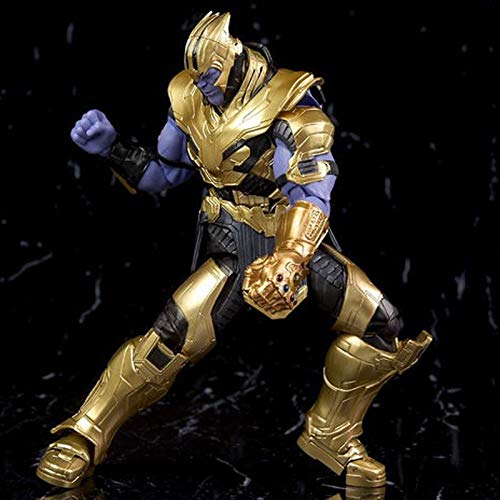 Yubingqin Thanos Figuras de acción Vengadores Final de Partida Guantelete del Infinito Armadura Modelo Juguetes 18cm (Color : No Retail Box)