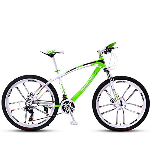 YUCHEN- Kids Bicycle, al aire libre Cross-Couth Shock Absorber Boy / Girl 24 '' Bicicleta de montaña, Acero de Alto Carbono 21 Bicicletas Variables Velocidad Variable, Bicicleta de Montaña Adulto Homb