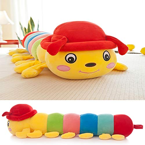 yukeren Oruga Cama De Juguete De Peluche Ornamento Almohada Largo Sueño Juguete Mascota Adorable For Los Niños (Size : 80cm)