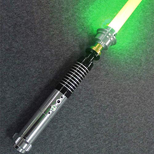 YUNZHONG Sable de luz efecto de sonido luminoso extraíble láser espada metal Hilt-Green Light