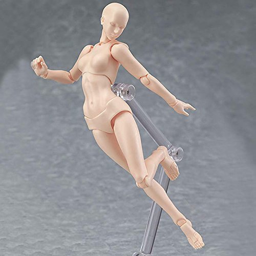 Yuoan Figura de acción modelo 2 StüCk Body muñeca Chan & Kun PVC Movebale Figura de acción Modelo para SHF versión 2.0 regalo para mucho dibujar.