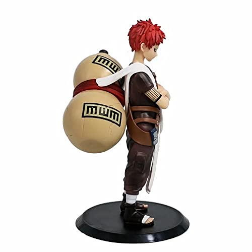 Yuxunqin NARUTO Gaara Quinta Generación Sombra de Viento GK Sand Shadow Sand Ninja Big Gourd Modelo de Pie Postura PVC Material Anime Figura Modelo en Caja Estatua de Regalo de Juguete