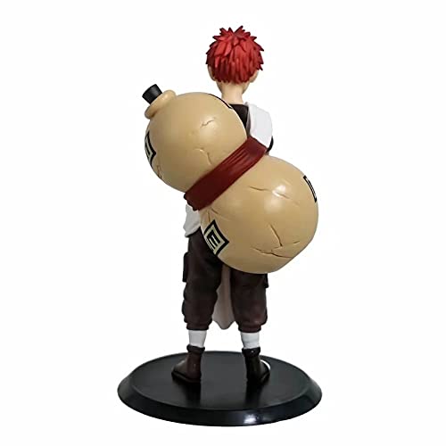 Yuxunqin NARUTO Gaara Quinta Generación Sombra de Viento GK Sand Shadow Sand Ninja Big Gourd Modelo de Pie Postura PVC Material Anime Figura Modelo en Caja Estatua de Regalo de Juguete