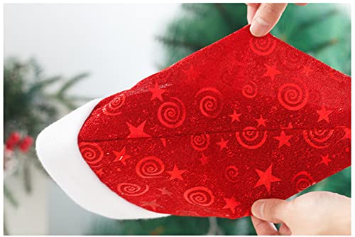 Y.verve Nombre adulto Sombrero de Navidad Sombrero de Navidad personalizado Novedad Sombrero de Navidad Navidad para mujeres(1 PCS rojo)