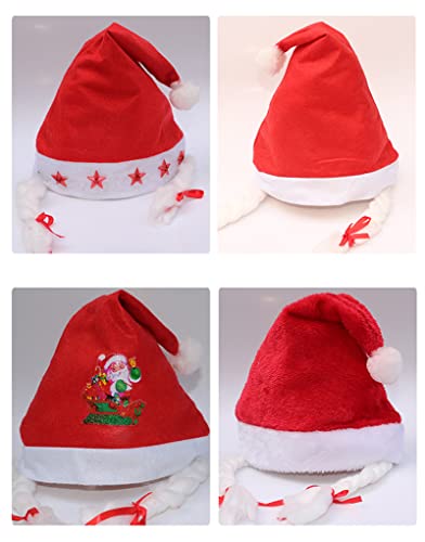 Y.verve Sombreros de Navidad con nombre personalizado para adultos / niños Sombreros de Navidad Sombreros clásicos de Navidad(1 PCS-Style2)