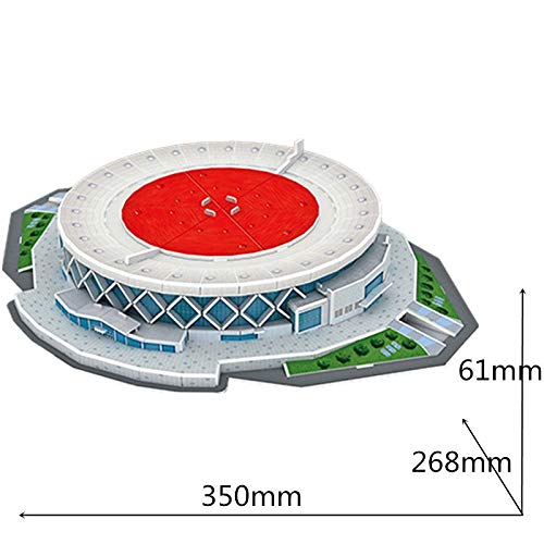 YWAWJ Puzzle 3D Deporte Estadio Rompecabezas for Adultos y Modelo de Oro State Warriors Inicio Arena del Juego Puzzle de Baloncesto Aficionado de Recuerdo