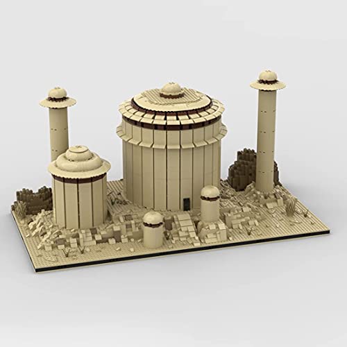 YWS Halcyon Modular Tatooine City Construir a partir de 18 MOC (licenciado y diseñado por Gabizon), 9585 piezas MOC-56649 Exclusivo juego de bloques de construcción, compatible con Lego Star Wars