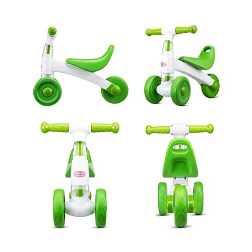 YWSZJ Bicicleta de Equilibrio para niños, Bicicleta yo-yo, sin Pedales, Regalo para bebés de 1 a 3 años, Cochecito Deslizante para niños, Bicicleta giratoria (Color : Green)