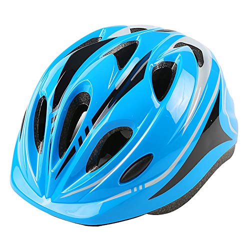 YWZQ Casco para bebés y niños, casco de seguridad de ciclo para niños, para patineta, patineta, patineta, hoverboard, ligero, ajustable, transpirable, azul