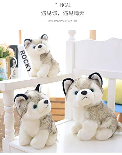 Yxian Juguete Animal de Peluche Husky (7.87in)