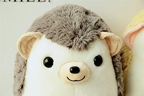 Yxian Lindo Juguete Erizo marrón Peluche Erizo 35 cm Regalos para niños (Gris)