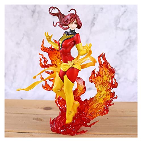 YYBEBA Figura de Anime Biloujo Estatua Dark Phoenix Lady Deadpool Harley Laura Kinney Supergirl Spider Woman Psylocke Figura Muñeca 22 cm Muñecos Figuras de acción