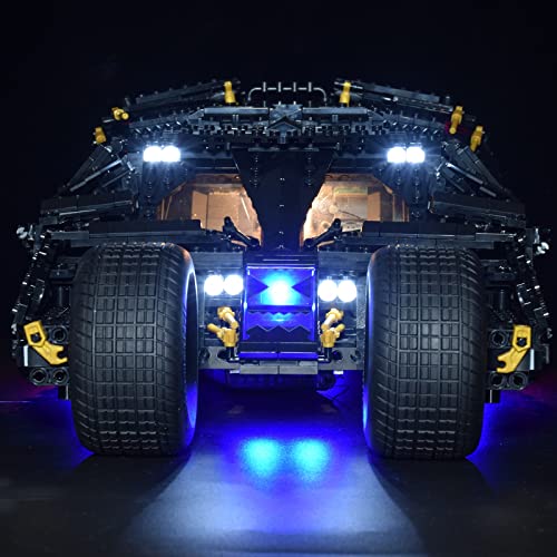 YYGE Juego de iluminación LED para Lego 76240 – Batmobile Tumbler (con caja para pilas, solo LED, no incluye el kit Lego) – Versión clásica