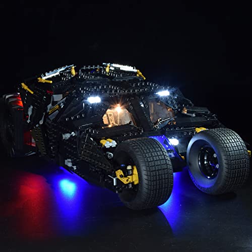 YYGE Juego de iluminación LED para Lego 76240 – Batmobile Tumbler (con caja para pilas, solo LED, no incluye el kit Lego) – Versión clásica