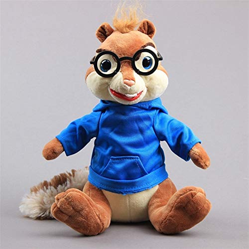 yywl Juguetes de Peluche Encantador Sentado Ardillas Rojas Alvin Simon Teodore Muñecas de Peluche de Peluche 3 Colores 24 cm Regalo para niños (Color : 22)