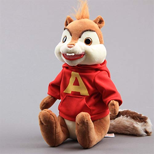 yywl Juguetes de Peluche Encantador Sentado Ardillas Rojas Alvin Simon Teodore Muñecas de Peluche de Peluche 3 Colores 24 cm Regalo para niños (Color : 22)