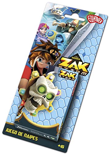 Zak Storm Zag Baraja de Cartas Infantil, Multicolor, 22x10x2cm (Naipes Heraclio Fournier 40)