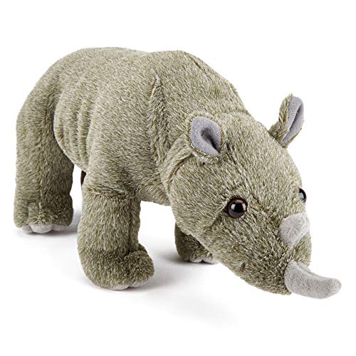 Zappi Co Peluche de Rinoceronte de Peluche Suave para niños, 35,5 cm, diseño de Safari de la Selva Peluches Bebe Suave y Seguro, Sentirse