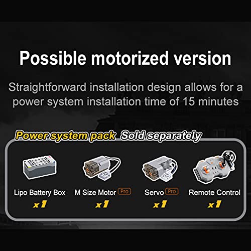 ZCXX Modelo de coche teledirigido con Power Functions Set de construcción de bloques de montaje compatibles con Lego Technic, CADA C61026W Citroen 2CV