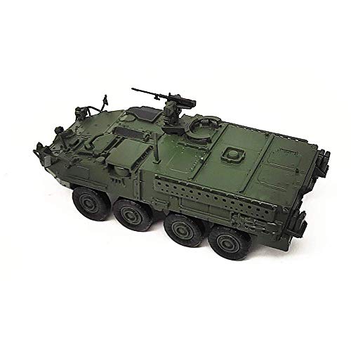 ZCYXQR 1/72 Escala Modelo de Combate Militar alemán M1126 Stryker vehículo blindado de infantería de 8 Rondas Regalos para Adultos 3,9 Pulgadas X1,6 Pulgadas